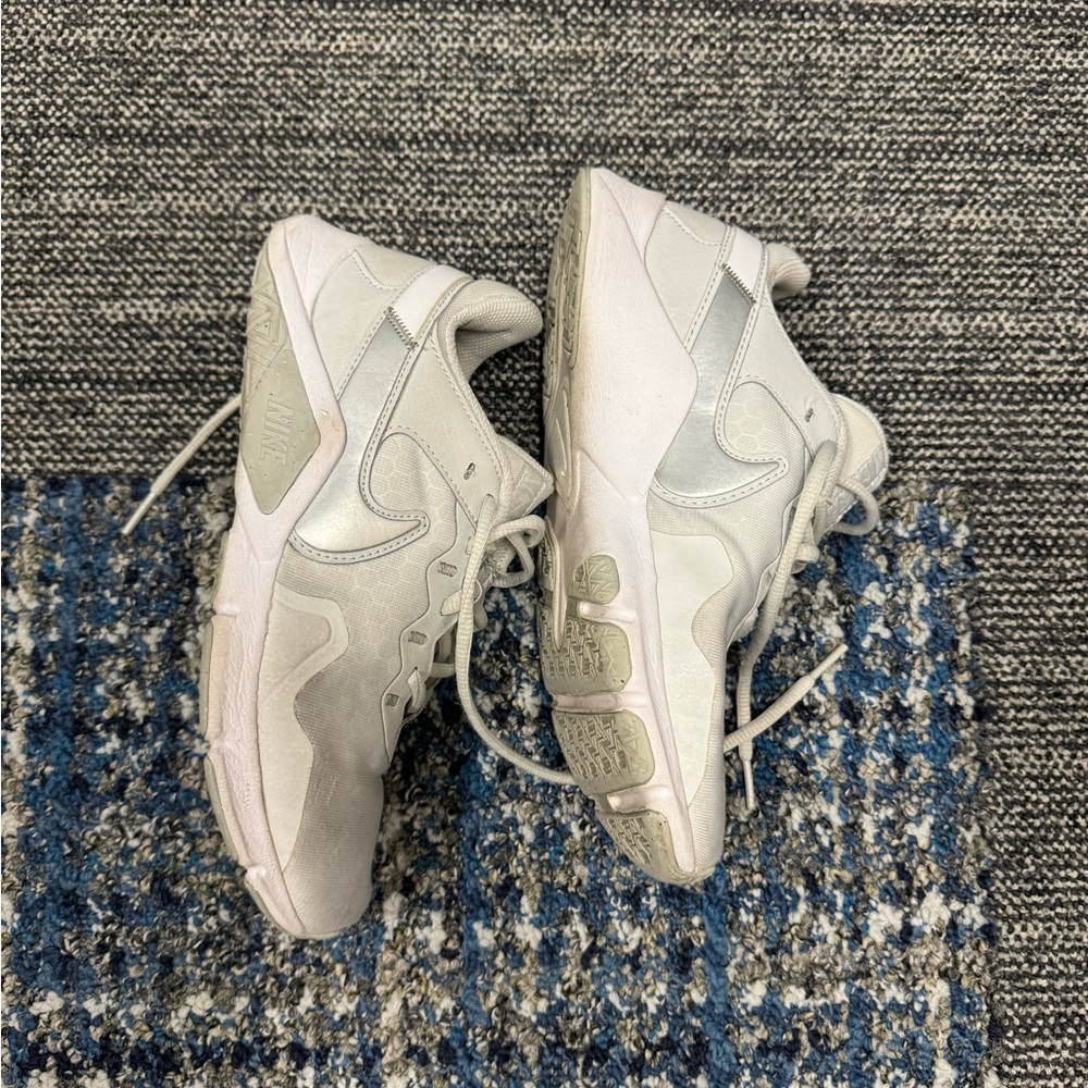 Silver Nike trainers